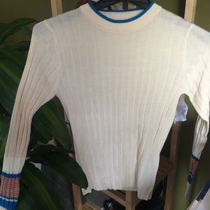 cream sweater
